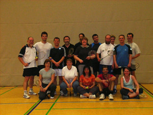 Badminton-Gruppe
